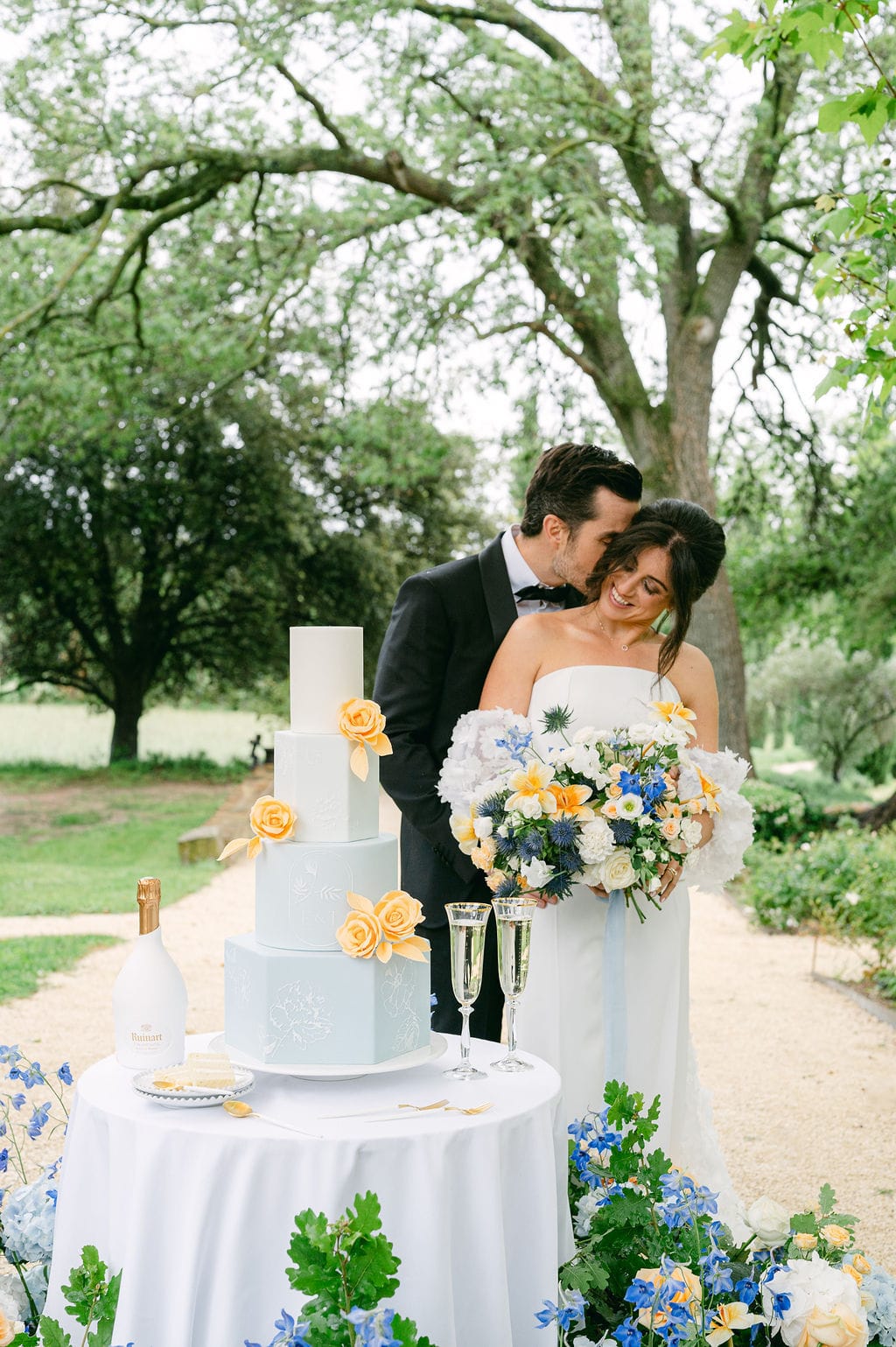 Wedding cake at Domaine de Lamanon, Provence