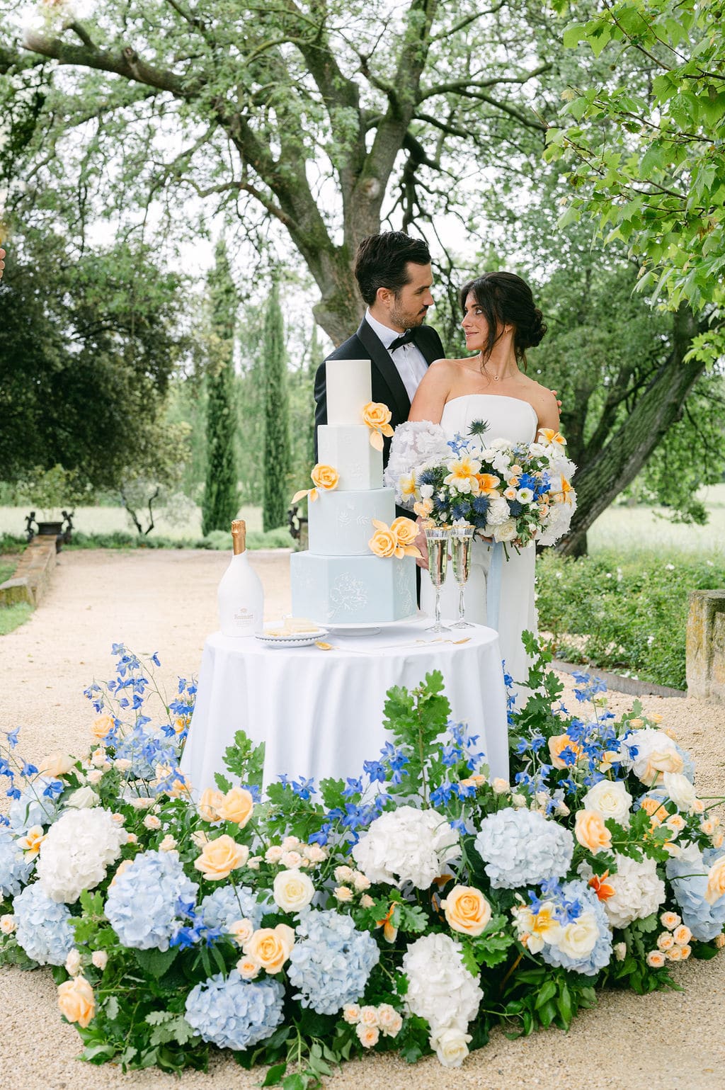 Wedding cake at Domaine de Lamanon, Provence