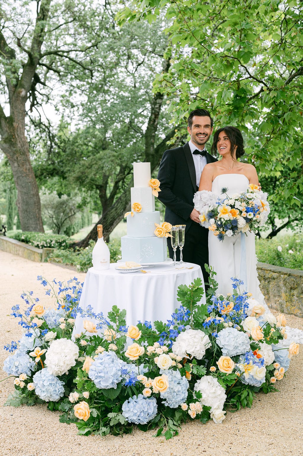 Wedding cake at Domaine de Lamanon, Provence