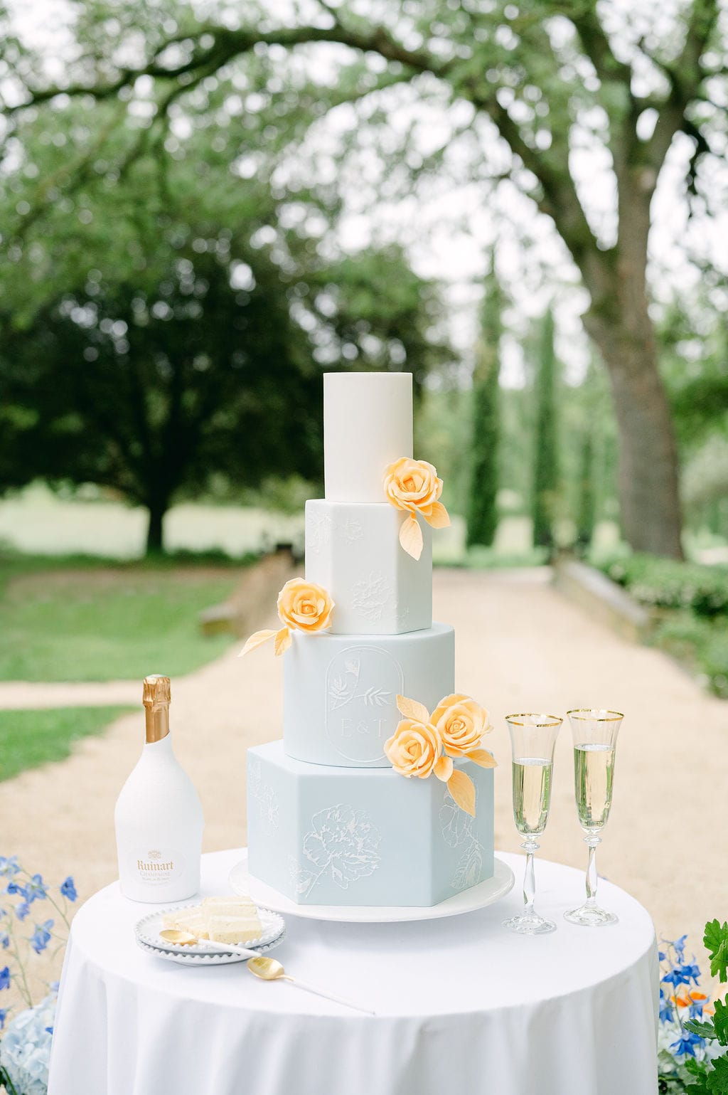 Wedding cake at Domaine de Lamanon, Provence