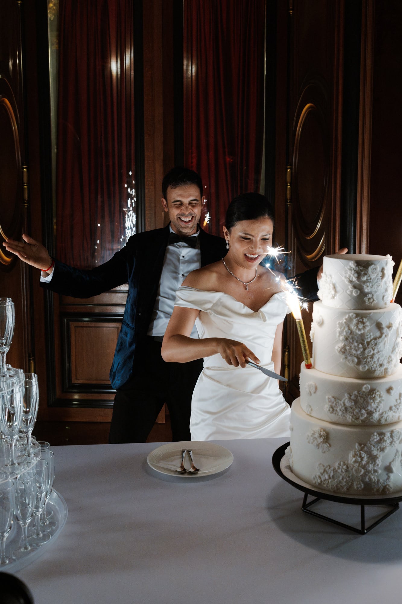 Wedding cake at Château de Ferrières