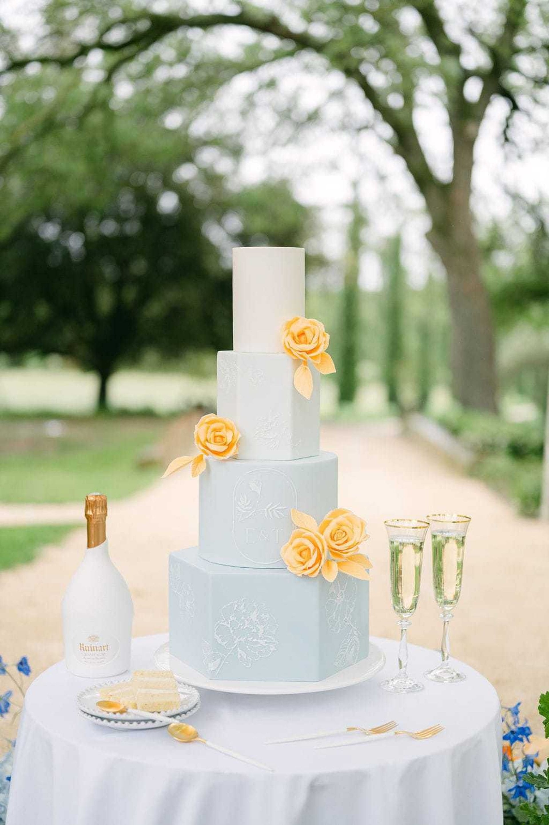 Wedding cake designer in Provence, mas and olive groves setting